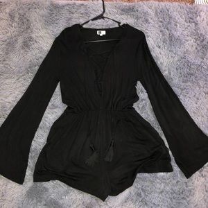 Black romper purchased from my local boutique